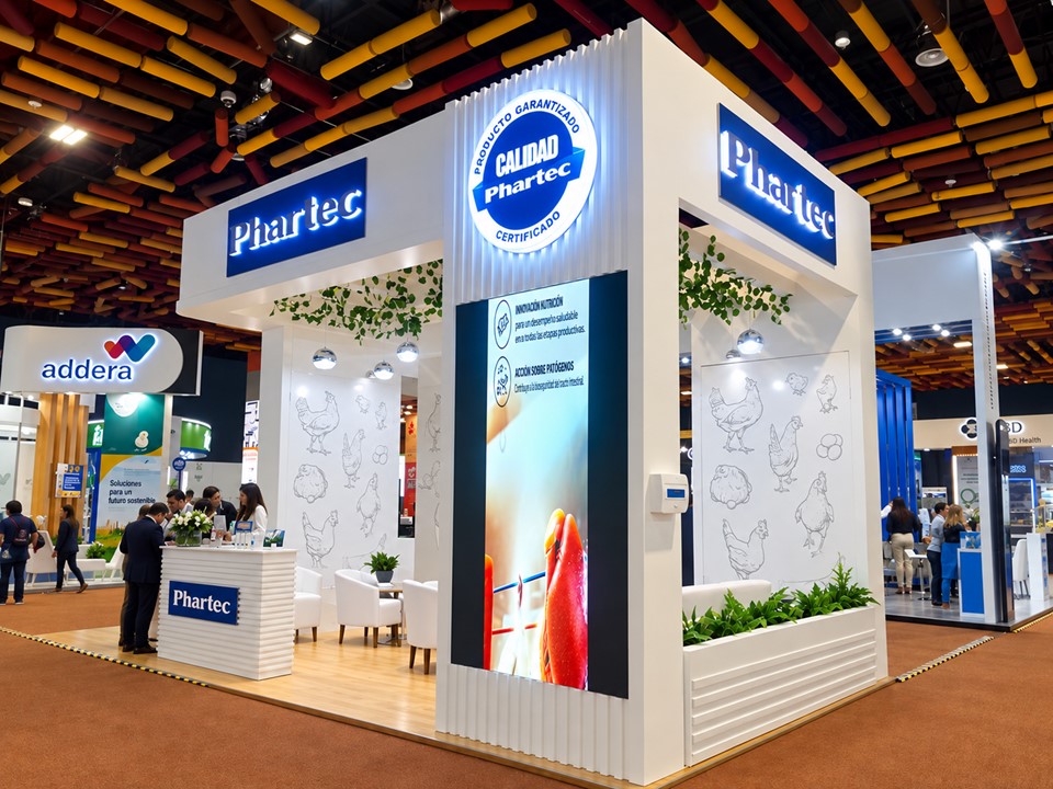 Diseño y construcción de stand para empresa farmacéutica en Perú
