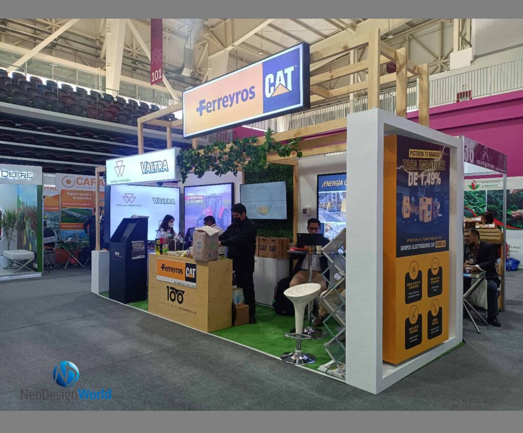 Stand comercial personalizado de cat