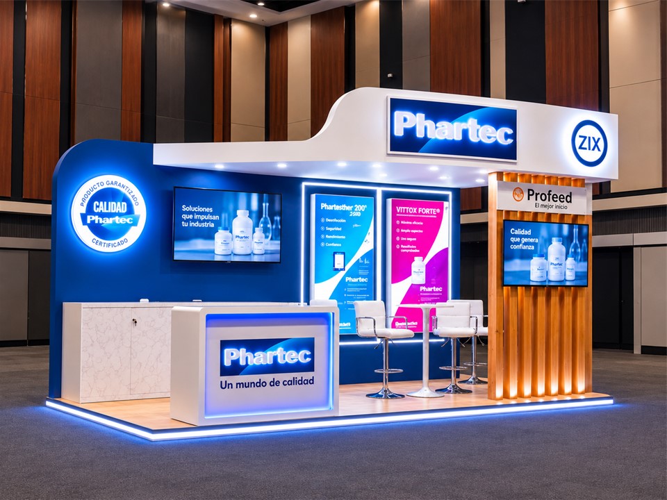 Producción y montaje de stand para exposición en Perú