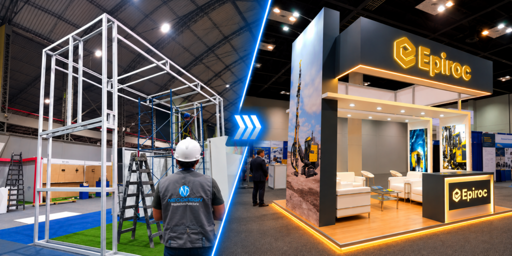 Stand modular NeoMatrix para ferias en Perú