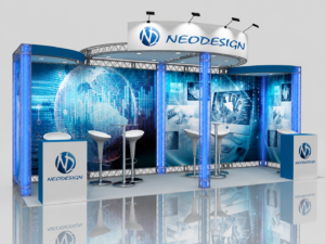 Stand para feria: ejemplo de organización y distribución